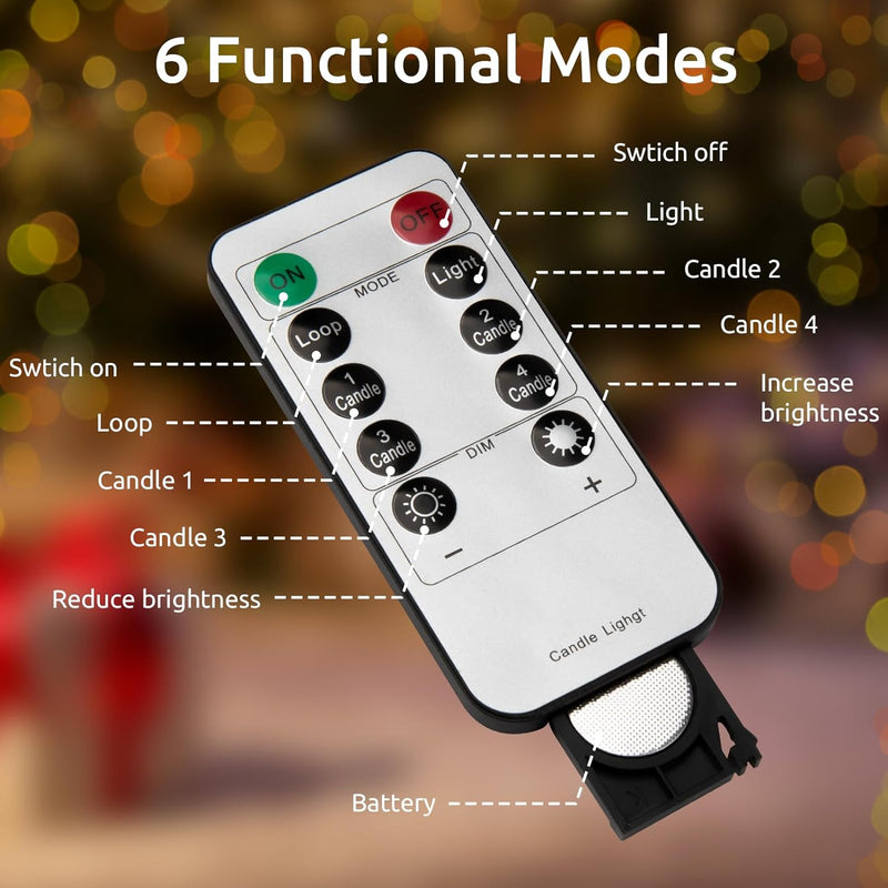 Koopower 🎄✨20/30/40 LED Christmas Tree Candles with Remote