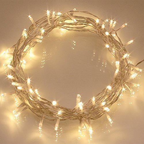 KooPower Battery-powered 5m/16.4ft 50-LED Fairy Lights with Remote and Timer