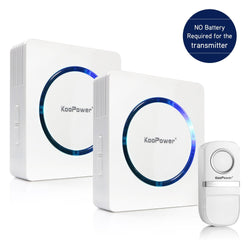 Wireless Doorbell Chime Kit - No Batteries Required