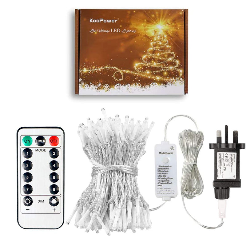 Outdoor Fairy Lights Mains Powered 72FT 200 LEDs