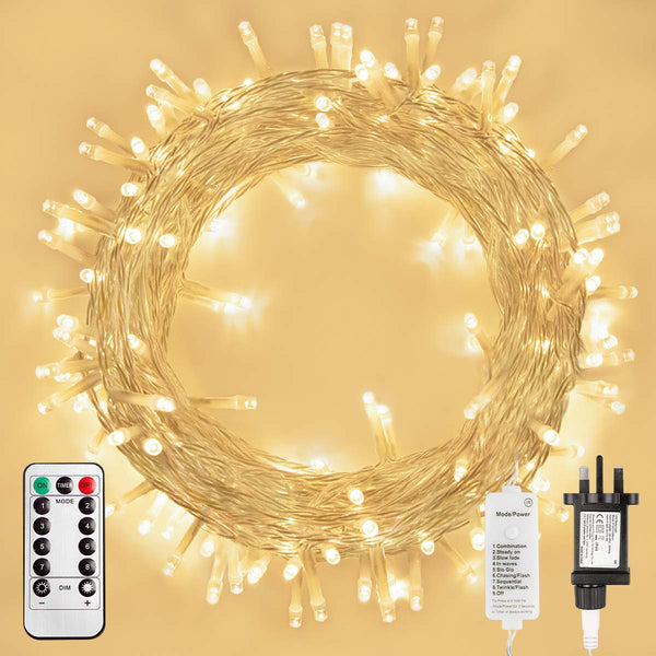 Outdoor Fairy Lights Mains Powered 72FT 200 LEDs